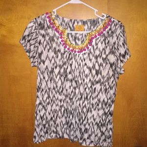 Cute Women’s Beaded Blouse